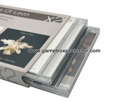 Music/Audio "Double CD With Sleeve" Protector Display Cases