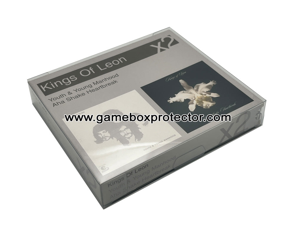 Music/Audio "Double CD With Sleeve" Protector Display Cases