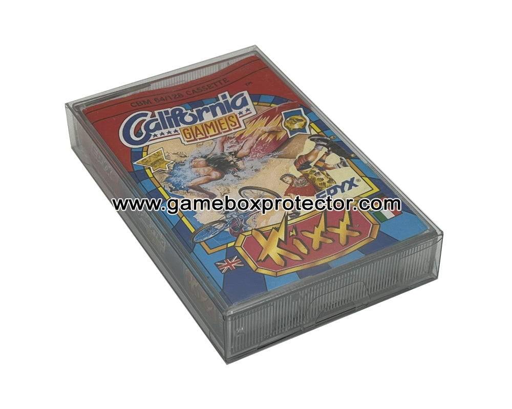 Commodore 64 "Single Cassette" (PAL) Game Box Protector Display Cases
