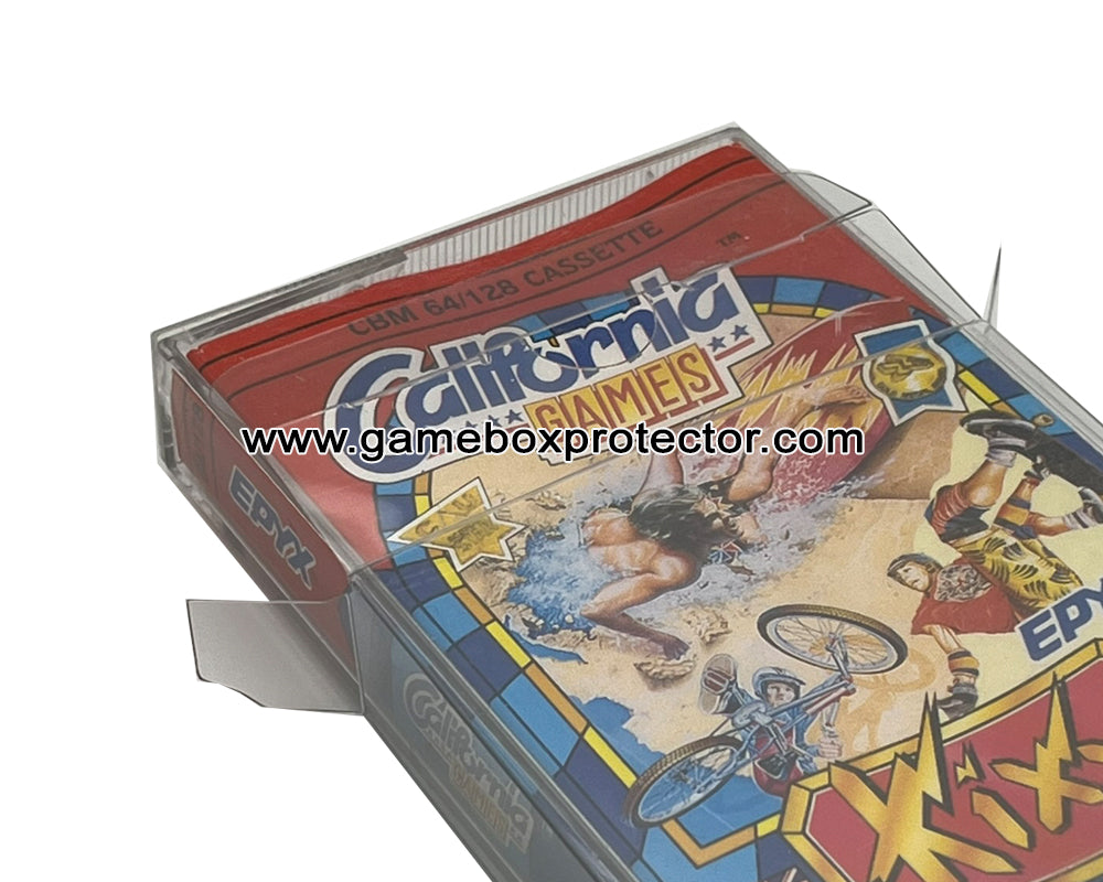 Commodore 64 "Single Cassette" (PAL) Game Box Protector Display Cases