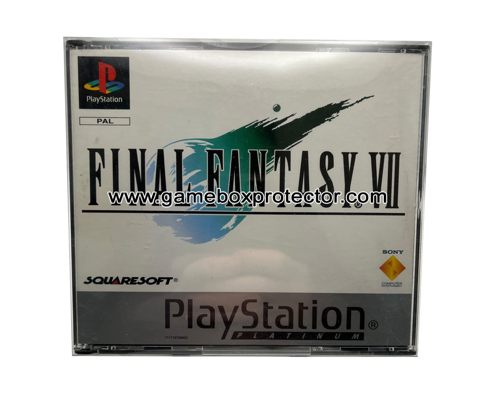 Sony Playstation 1 "Double CD" (PAL) Game Box Protector Display Cases