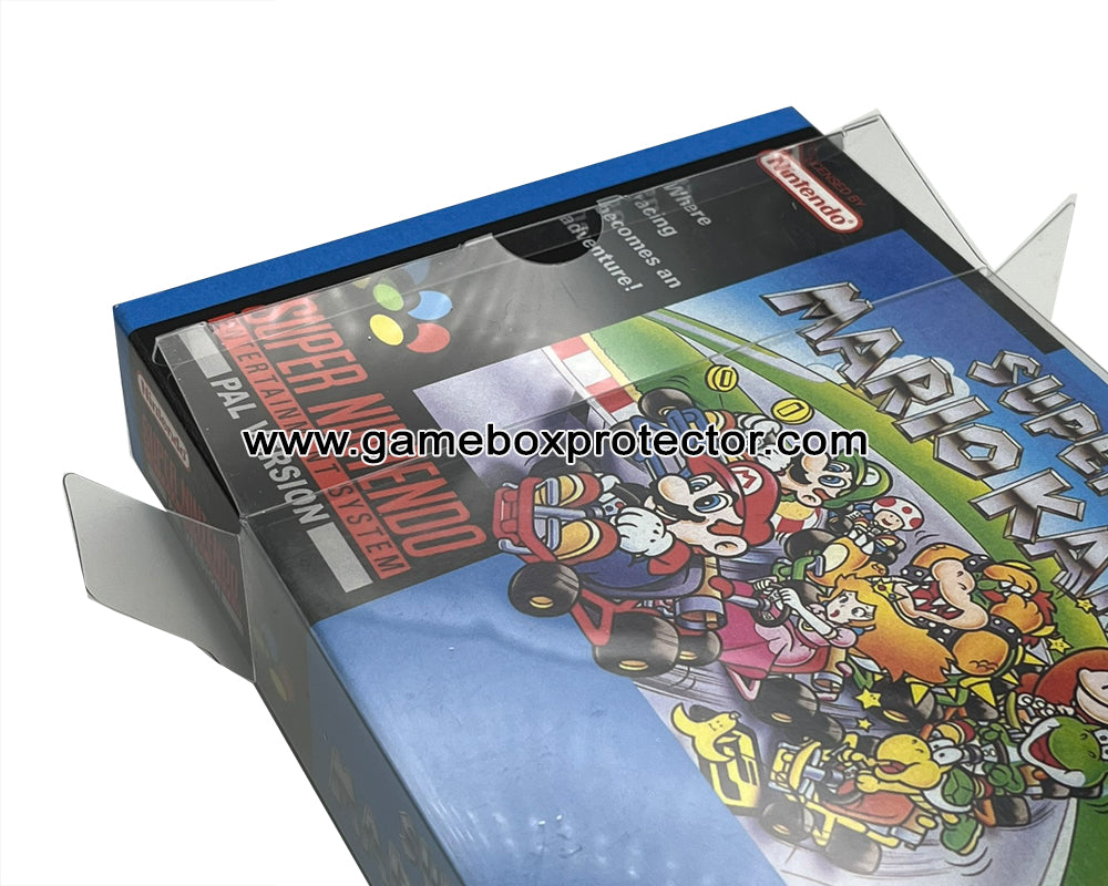 Super Nintendo SNES (PAL) Game Box Protector Display Cases