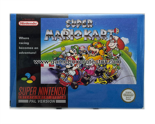 Super Nintendo SNES (PAL) Game Box Protector Display Cases